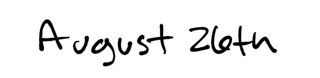 Title; August 26th
