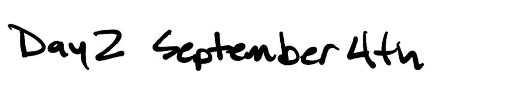 Title; Day 2 September 4th