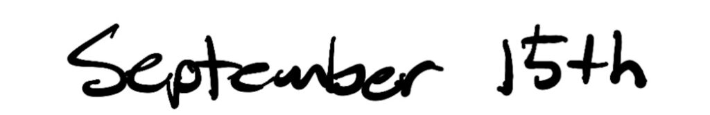 Title; September 15th