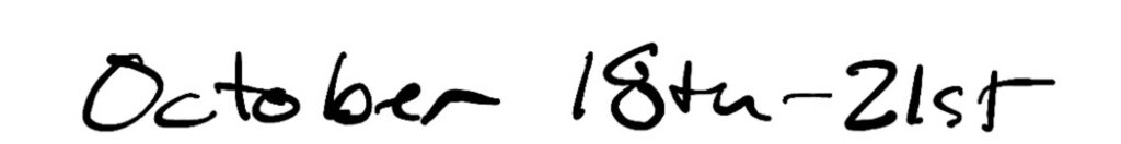 Title; October 18th - 21st