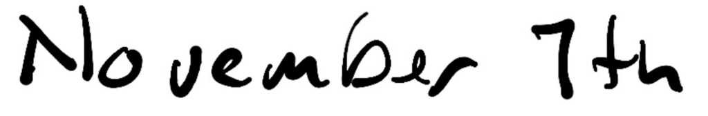 Title; November 7th
