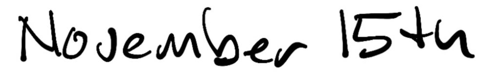 Title; November 15th