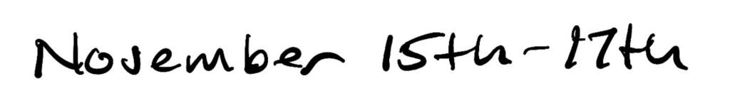Title; November 15th - 16th