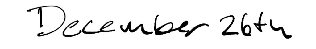 Title; December 26th
