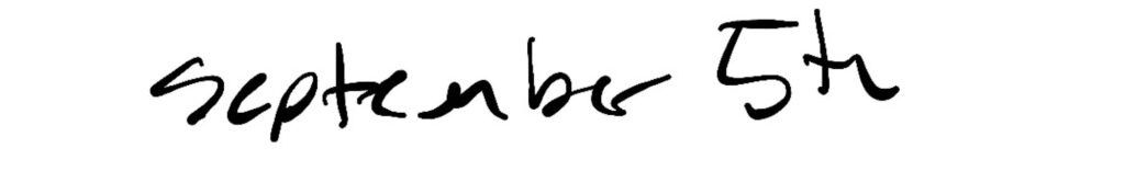 Title; September 5th