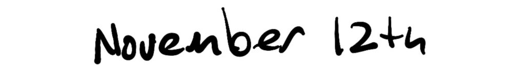 Title; November 12th
